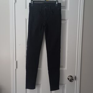 American Eagle Next Level Stretch Blk Jeggings 00 Long